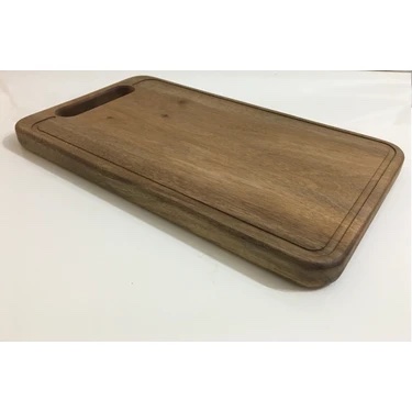 Ahşap Kesme ve Sunum Tahtası Ceviz 35x20cm - Görsel 2